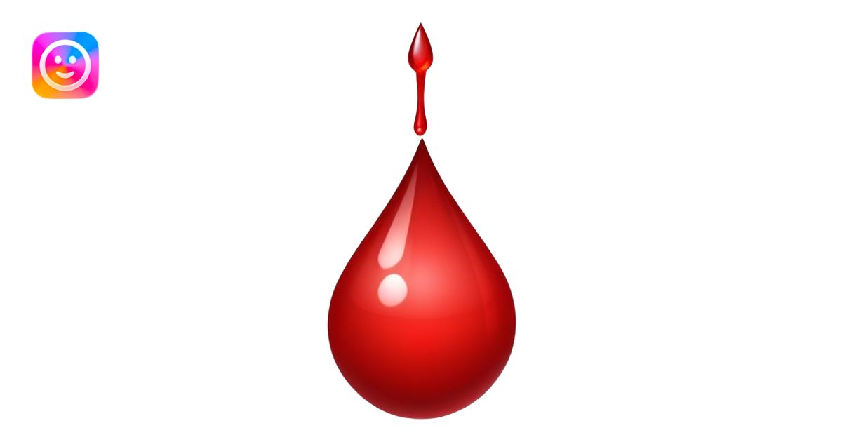 Drop of blood emoji | AI Emoji Generator