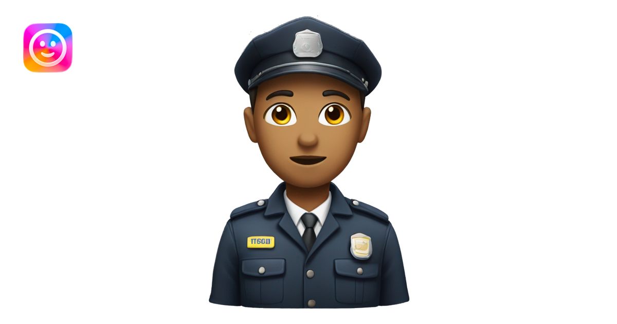 face, gender-neutral security guard emoji | AI Emoji Generator