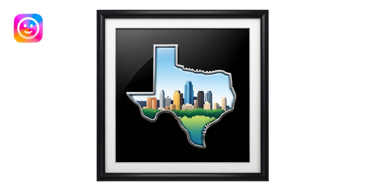 Austin Texas Location as letters emoji | AI Emoji Generator