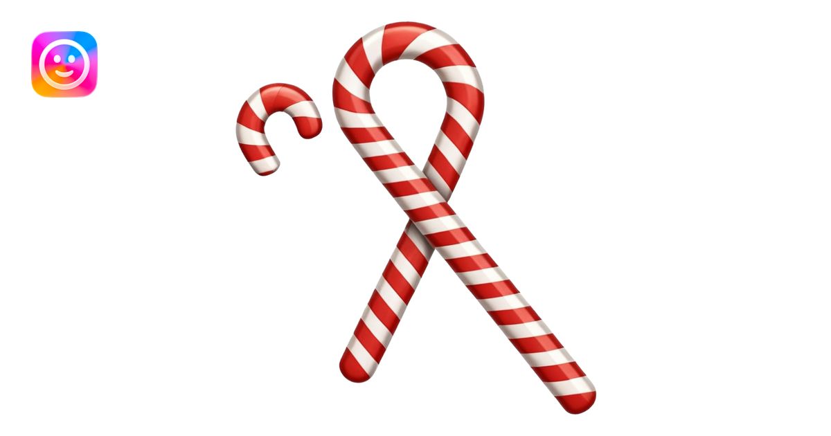 check mark with a candy cane pattern emoji | AI Emoji Generator