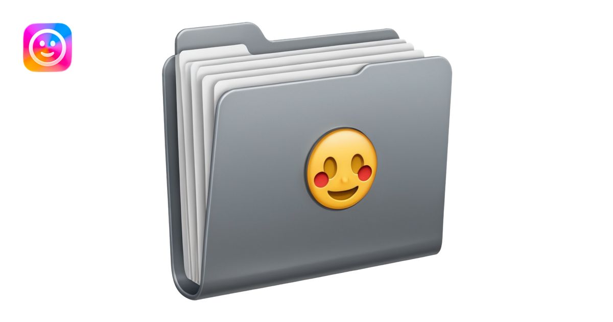 computer folder emoji | AI Emoji Generator