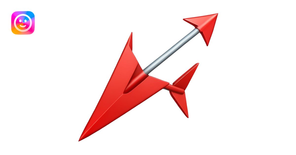 a red arrow pointing bad emoji | AI Emoji Generator