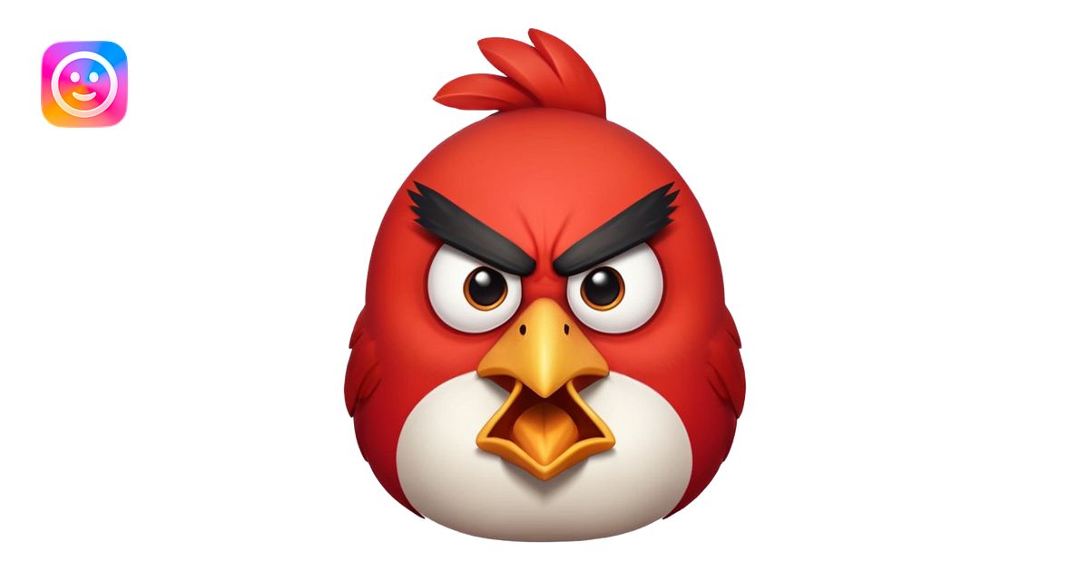 the killer angry bird red emoji | AI Emoji Generator