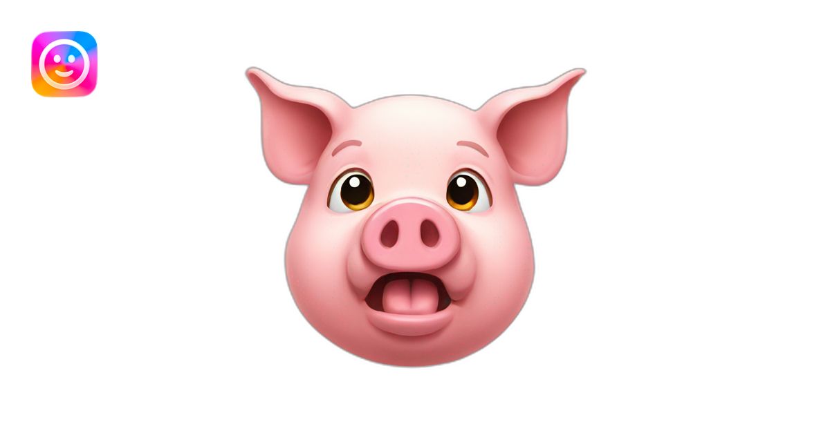 Pig questioning emoji | AI Emoji Generator