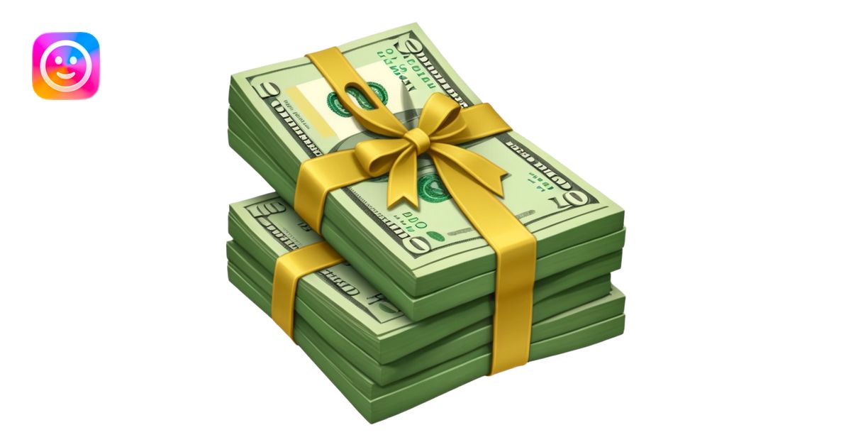100 dollars paper money bundle emoji | AI Emoji Generator