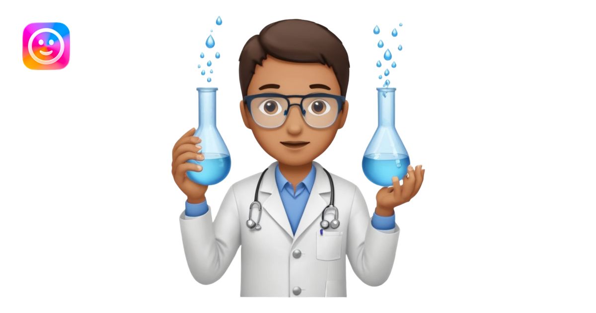 Scientist, testing water samples emoji | AI Emoji Generator