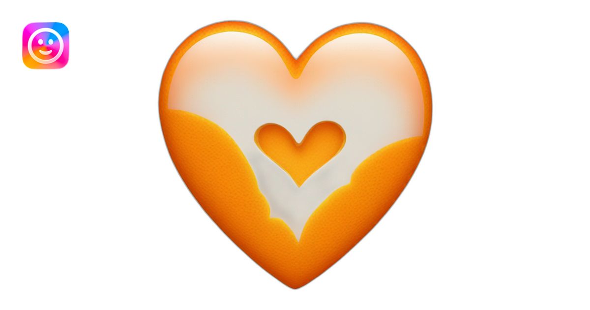 42 orange heart emoji | AI Emoji Generator