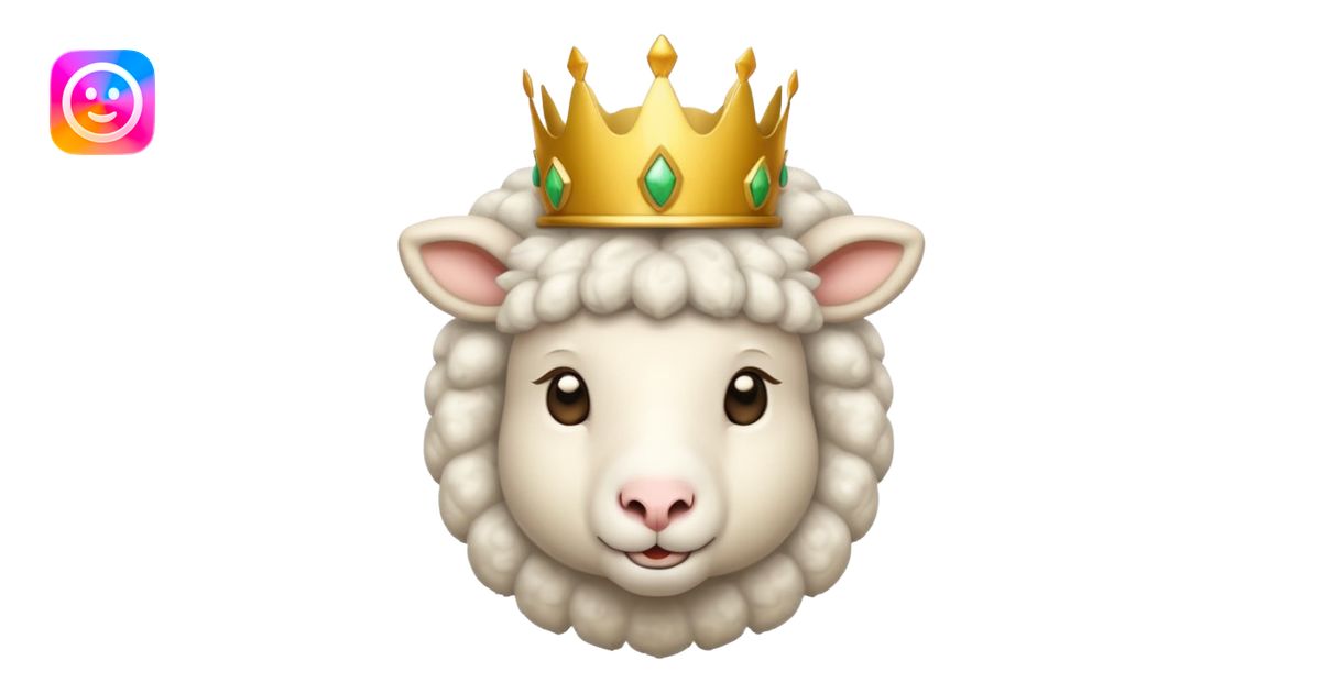 royal sheep emoji | AI Emoji Generator