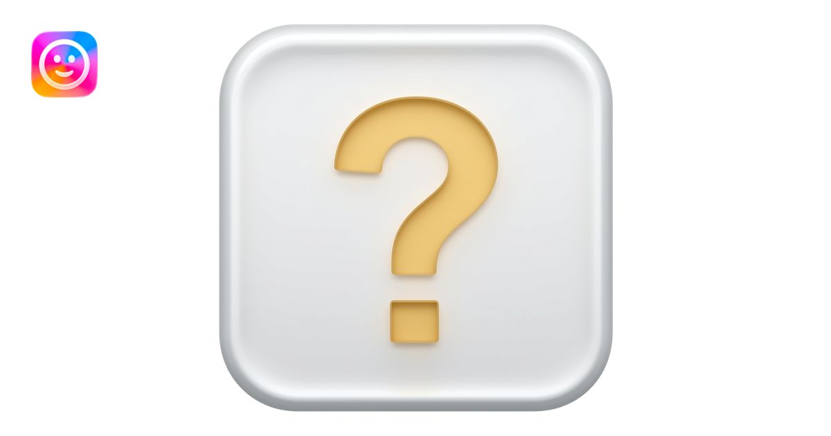signo de pregunta emoji | AI Emoji Generator