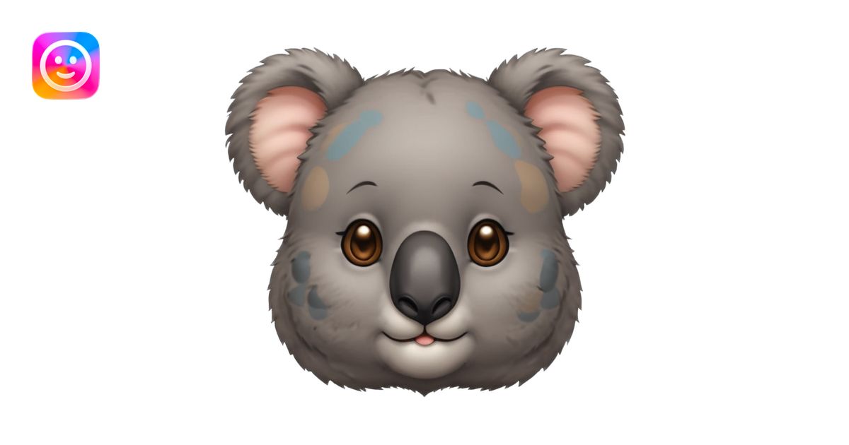 Koala with earrings emoji | AI Emoji Generator