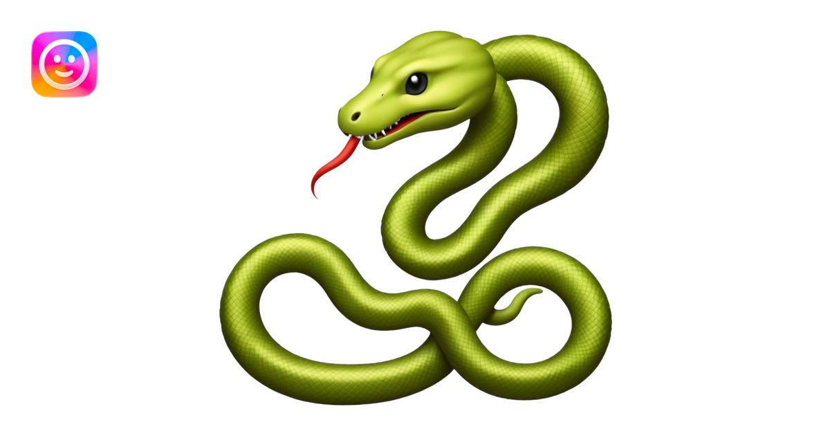 Create text that reads “Blame Snakes” emoji | AI Emoji Generator