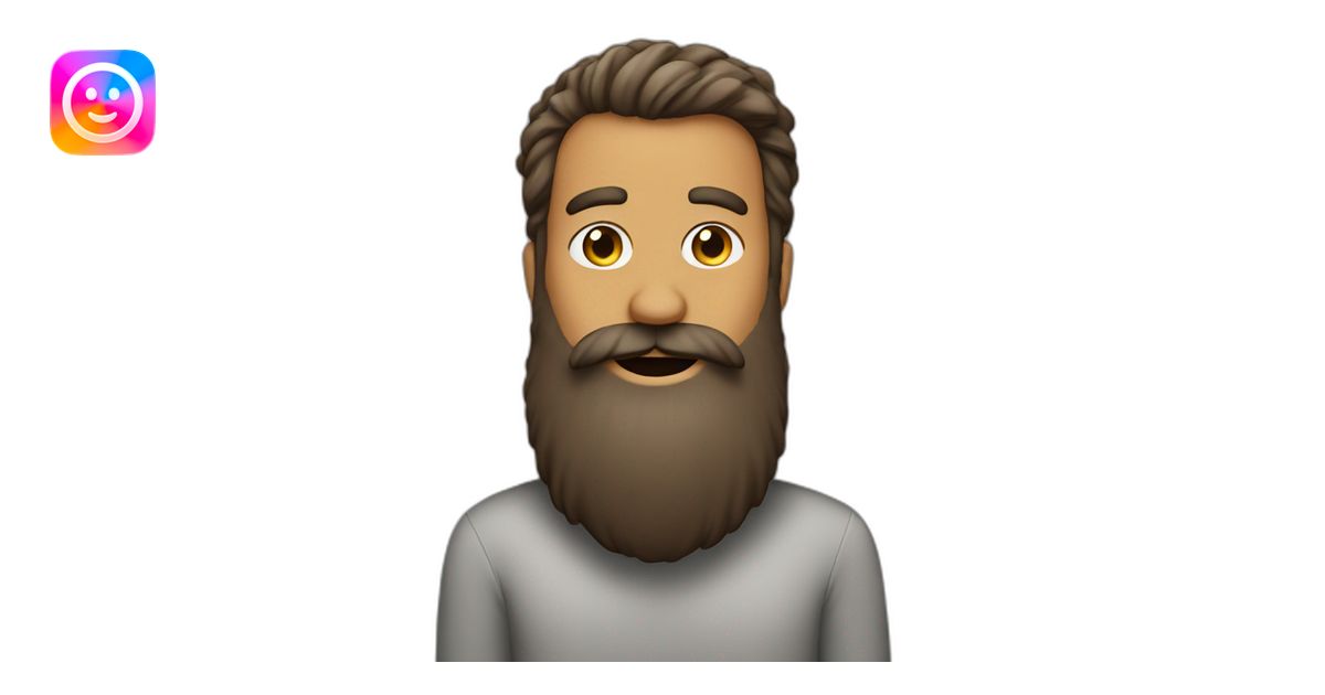 Big beard emoji | AI Emoji Generator