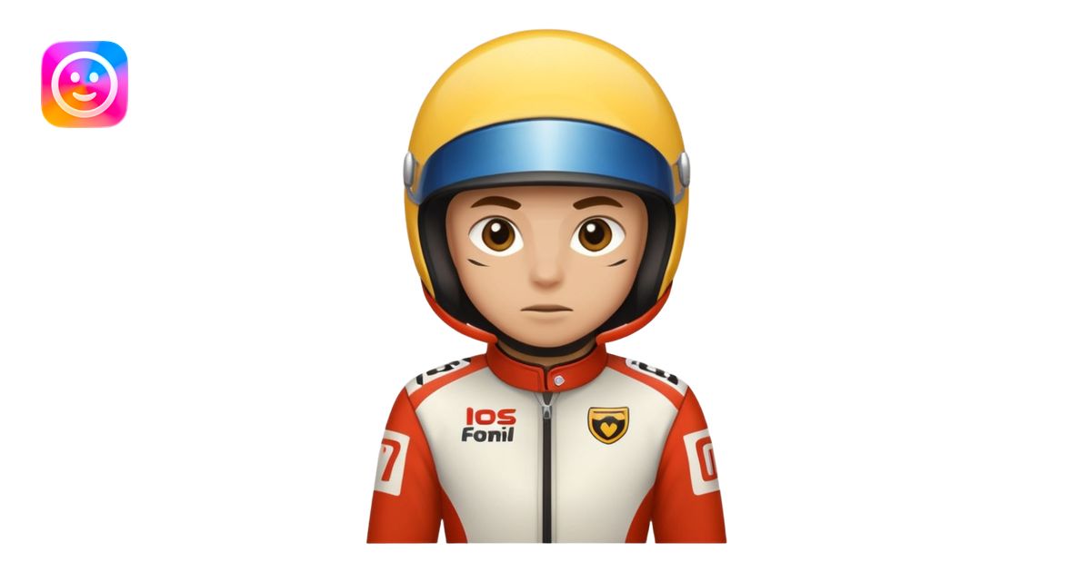 Animal in racing suit emoji | AI Emoji Generator
