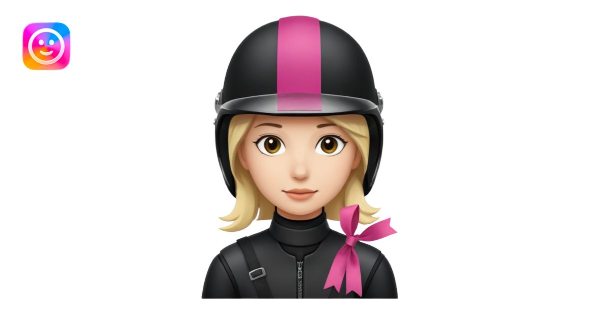 Rider helmet black matte at the back theres ribbon attached for female ...