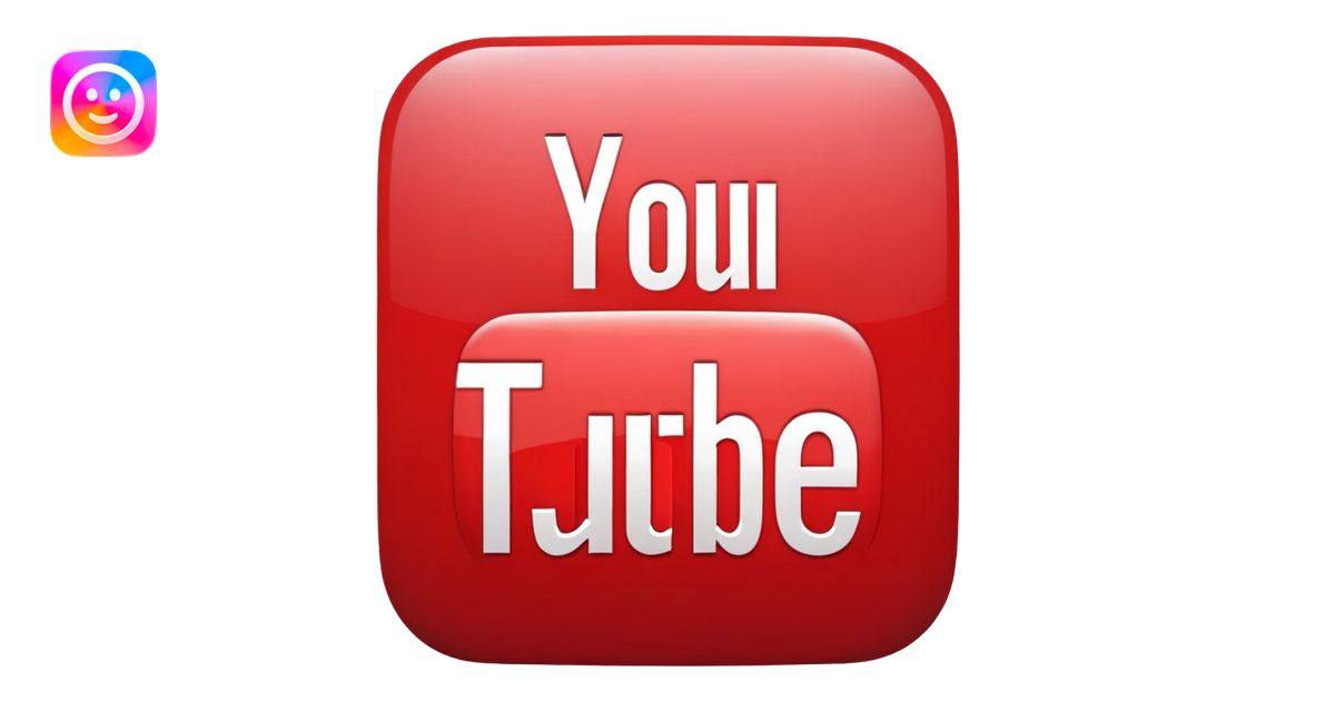 YouTube Logo emoji | AI Emoji Generator