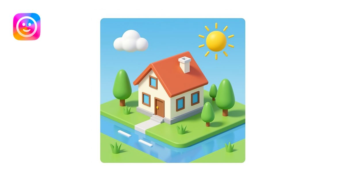 3d home emoji | AI Emoji Generator