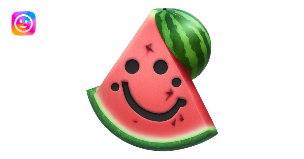 sparkle watermelon emoji | AI Emoji Generator