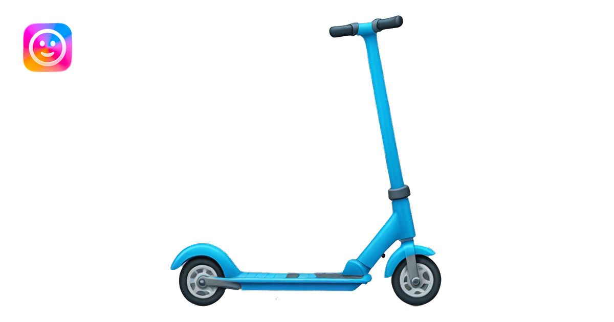 blue kick scooter emoji | AI Emoji Generator
