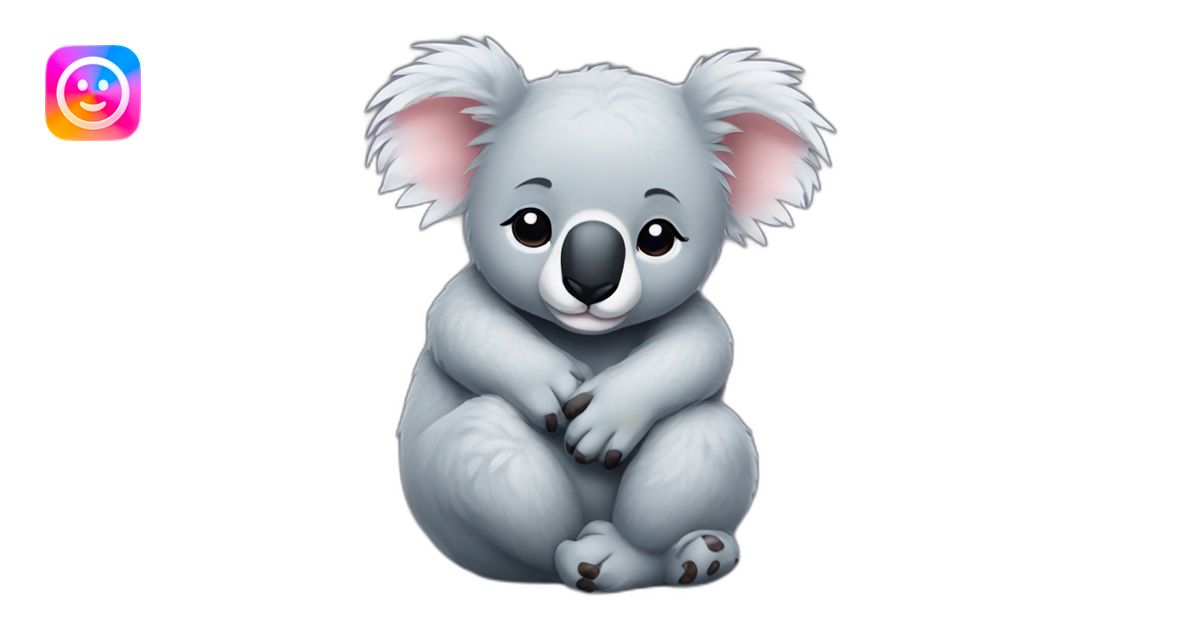 cuddling koalas happy sleepy emoji | AI Emoji Generator