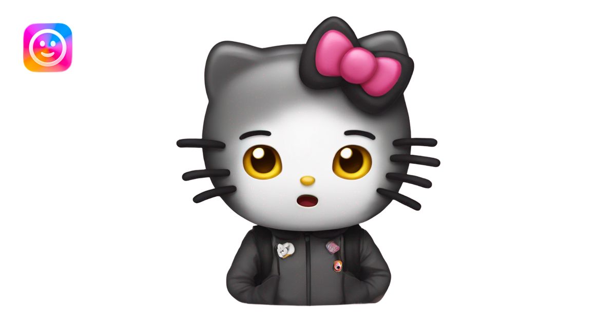 scared hello kitty emoji | AI Emoji Generator