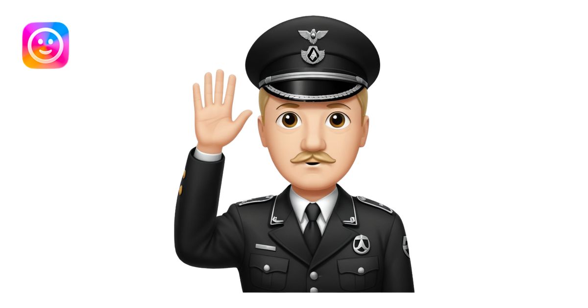 Hitler raising one hand straight out like a Sieg Hail salute in Black ...