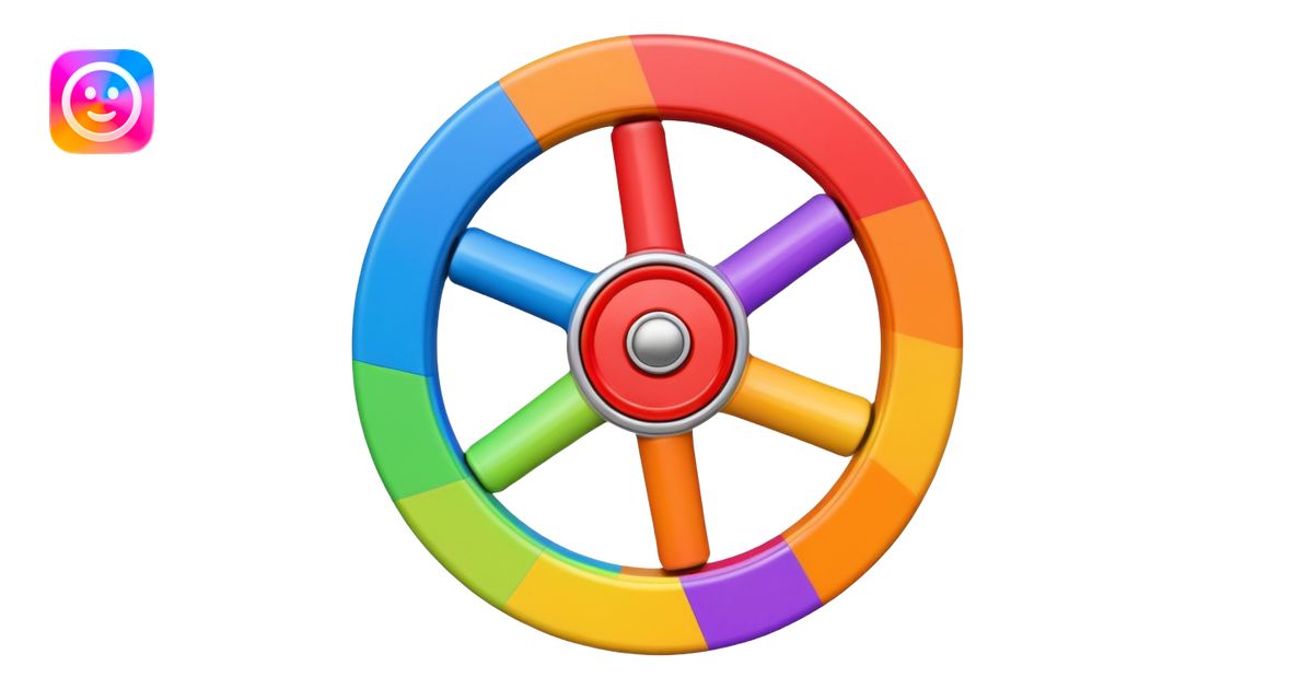 randomizer wheel spinner emoji | AI Emoji Generator