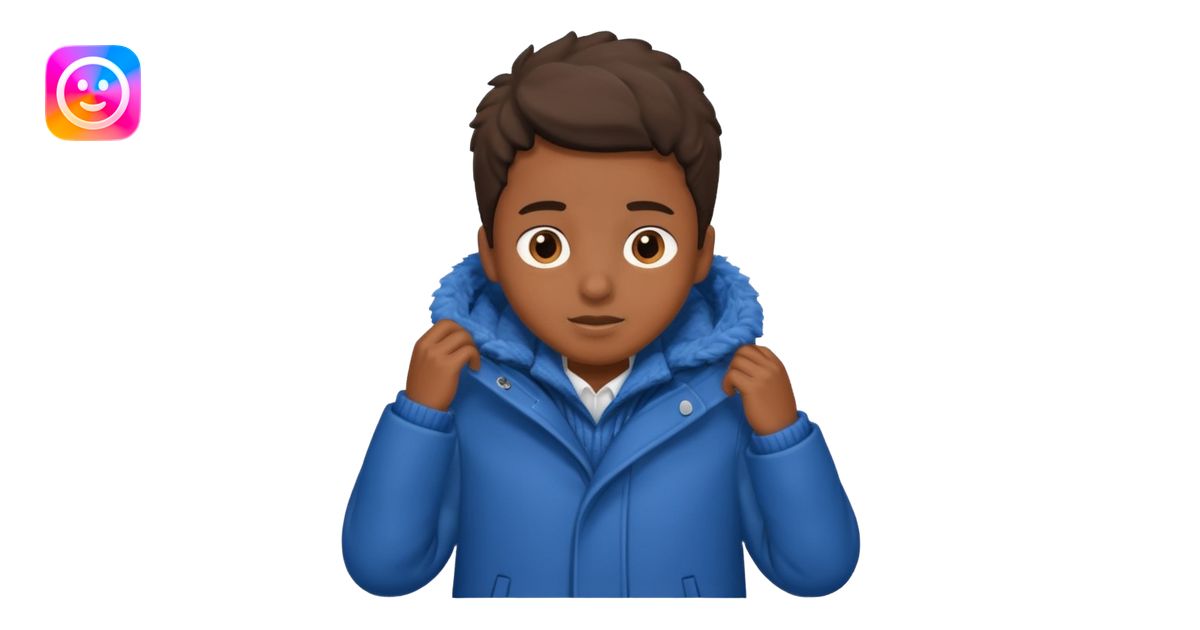 emoji- of a boy putting on his coat emoji | AI Emoji Generator