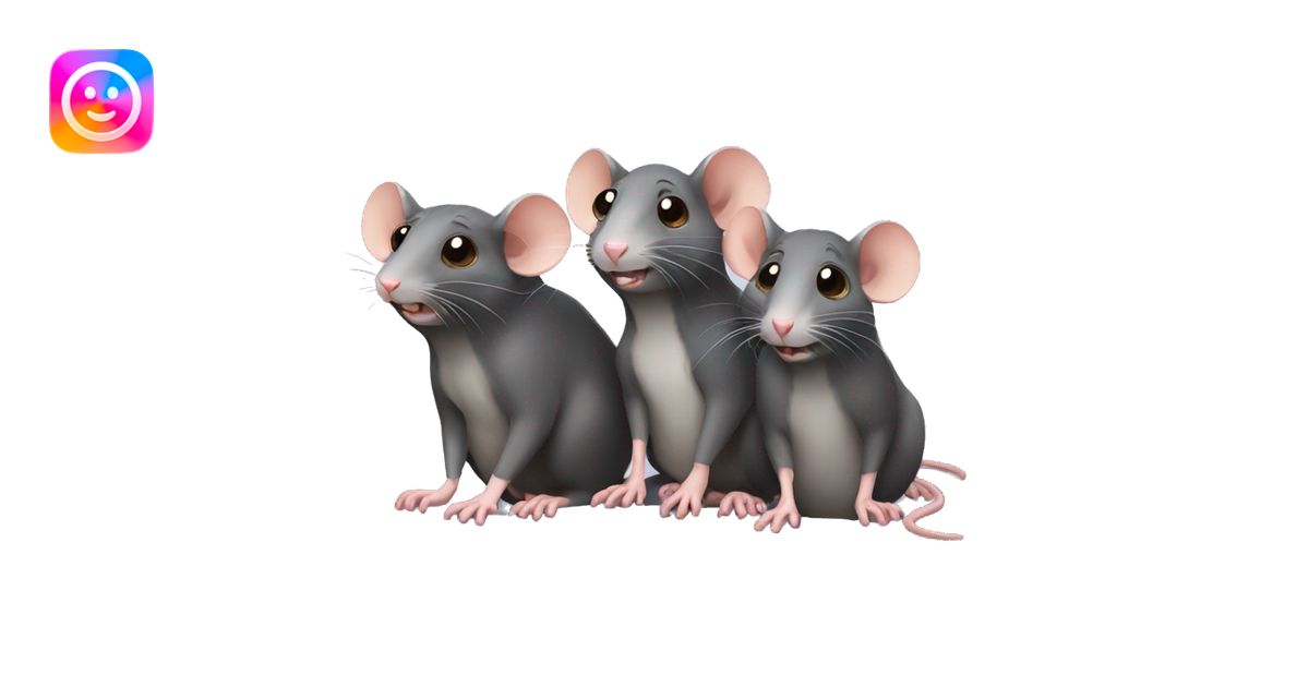 three rats emoji | AI Emoji Generator