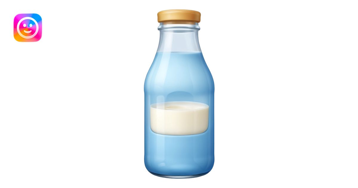 baby Milk bottle blue emoji | AI Emoji Generator