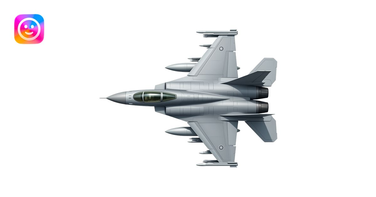 Make a fighter jet a realistic with details fighter jet emoji | AI ...