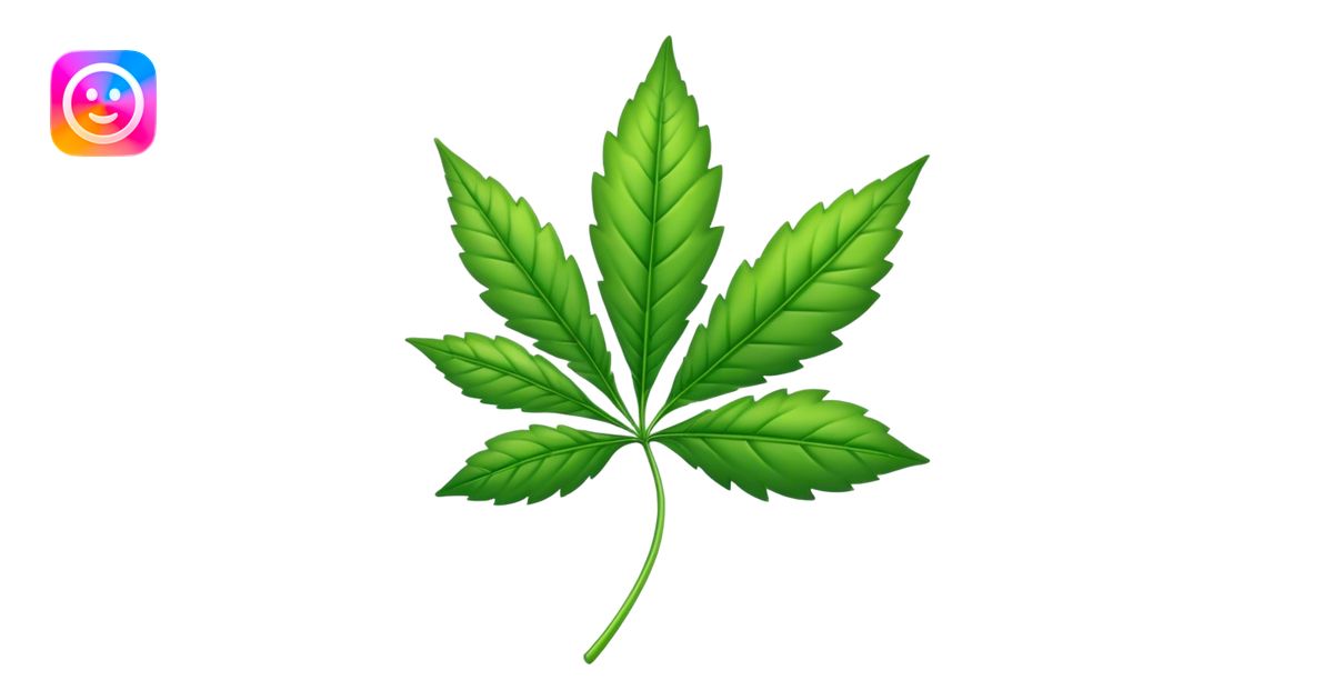 Weed leaf emoji | AI Emoji Generator