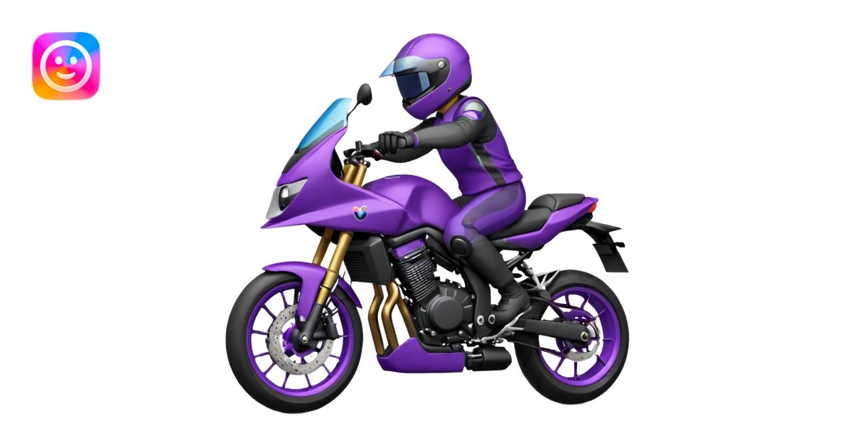 Créer un emoji copiable sur mon système iOS avec une moto mt07 noir ...