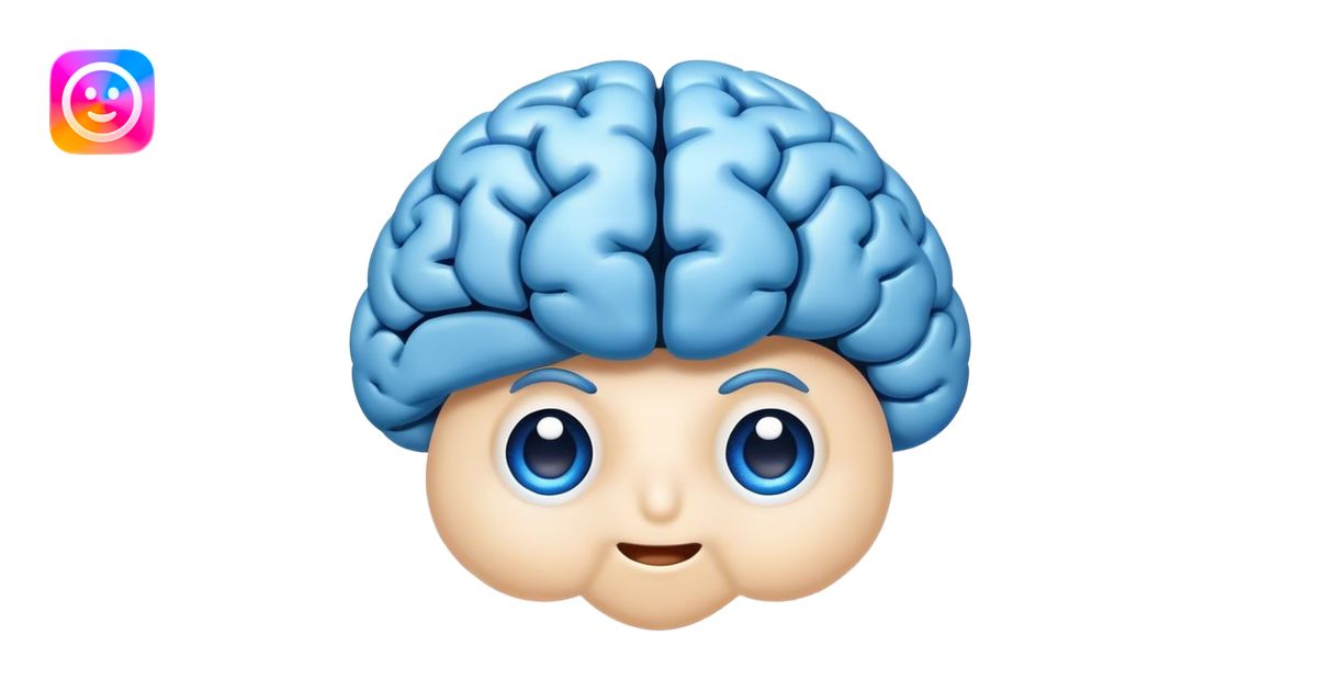 A face emoji with a friendly expression and hair is replaced with a ...