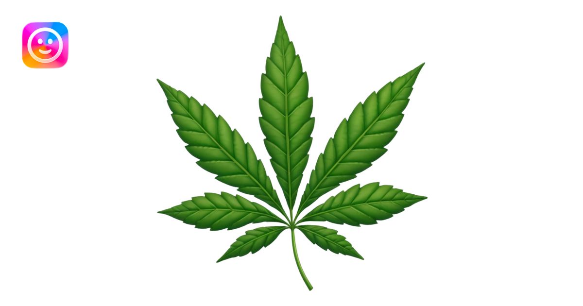 Weed leaf emoji | AI Emoji Generator