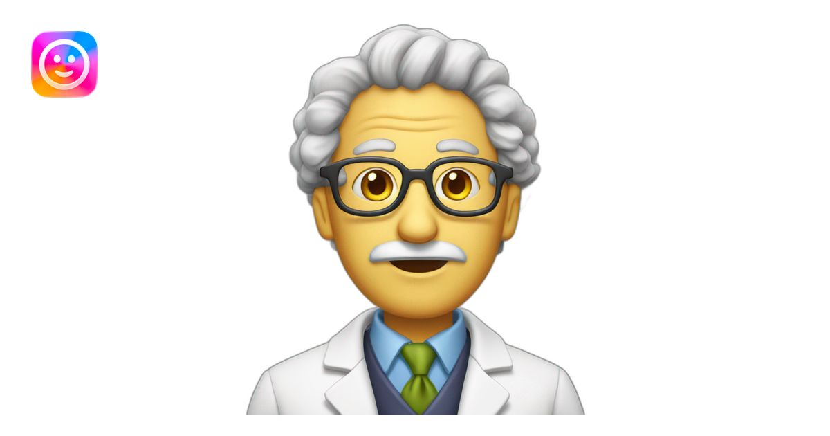 Dr sour crazy professor emoji | AI Emoji Generator