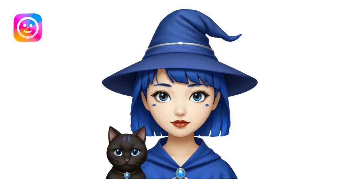 an asian short haired girl with electric blue highlighted short raven ...