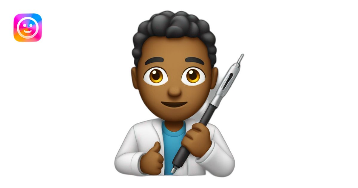 black Informaticien with screwdriver emoji | AI Emoji Generator