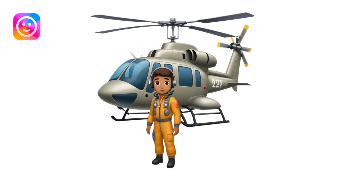 Brock Purdy flying a helicopter emoji | AI Emoji Generator