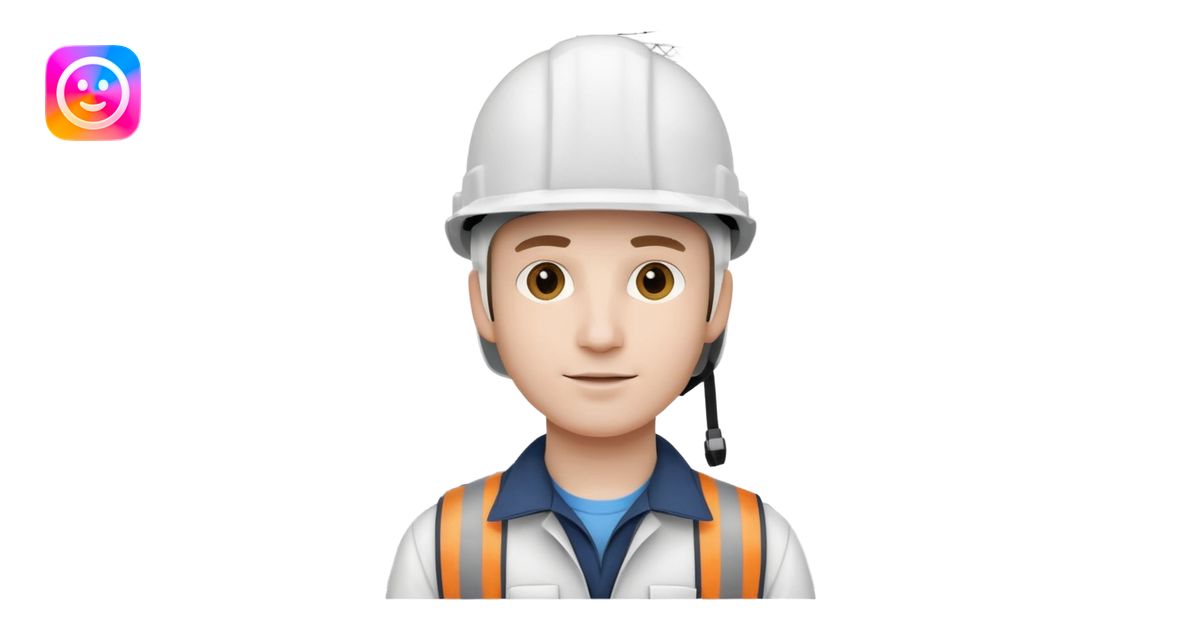 White helmet wearing man who is in civil engineering field visit Text ...