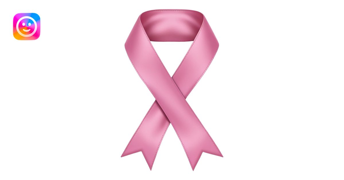 Pink ribbon emoji | AI Emoji Generator