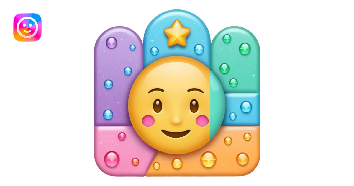 Emoji of structured plan roadmap with sparkles, wellness program, clean ...