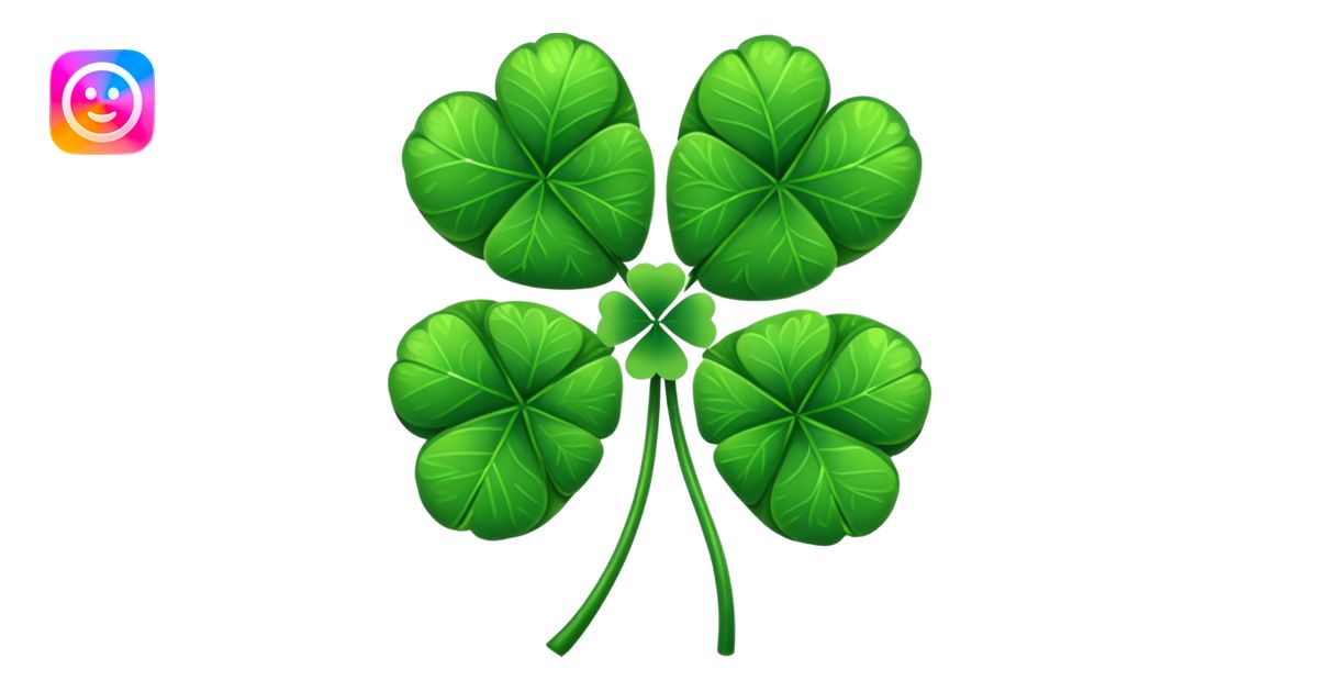 Four leaf clover emoji | AI Emoji Generator