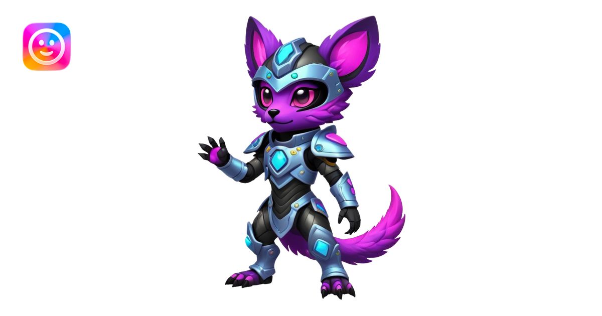 Epic Edgy Cute Colorful Vibrant Dark Nebula Modern Vernid-Protogen ...