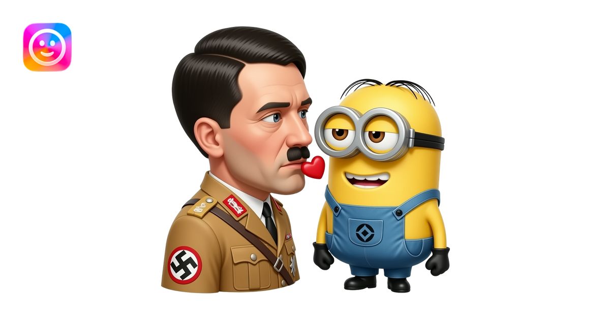 adolf hitler making out with a minion emoji | AI Emoji Generator