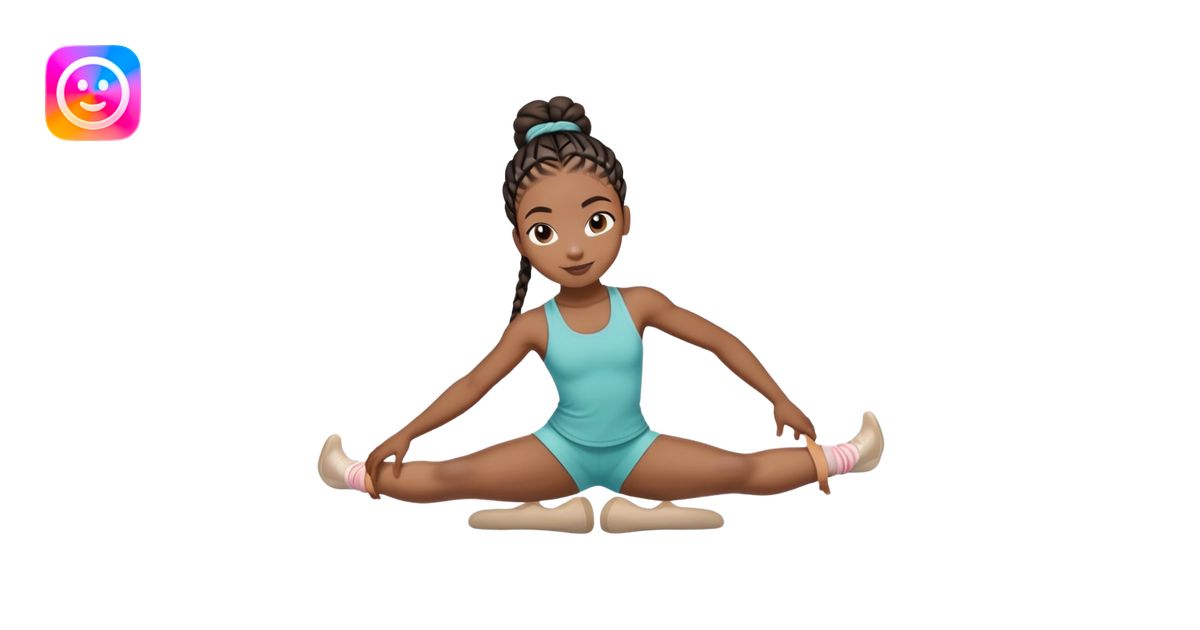 black girl doing splits emoji | AI Emoji Generator