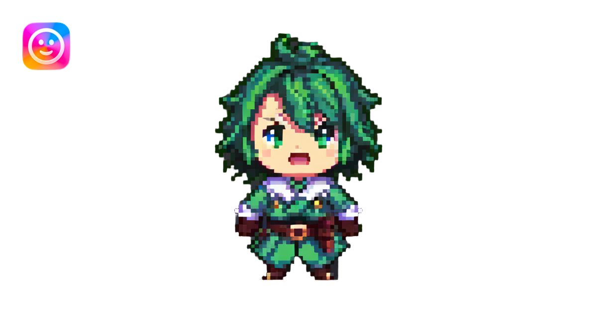 shocked Skirk from Genshin Impact, pixel art style emoji | AI Emoji ...
