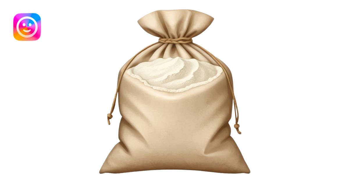flour in a parchment bag emoji | AI Emoji Generator