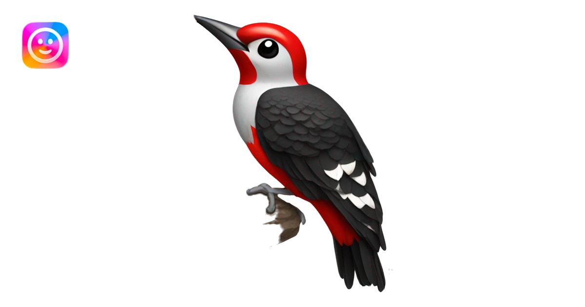 Puerto Rican woodpecker emoji | AI Emoji Generator