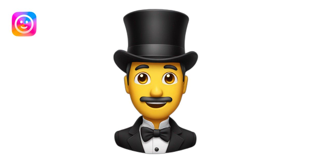 Top hat man emoji | AI Emoji Generator