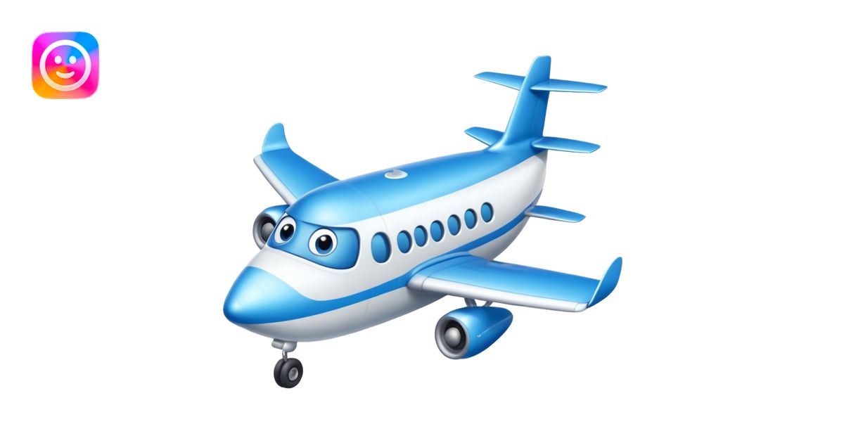 cute airplane emoji | AI Emoji Generator